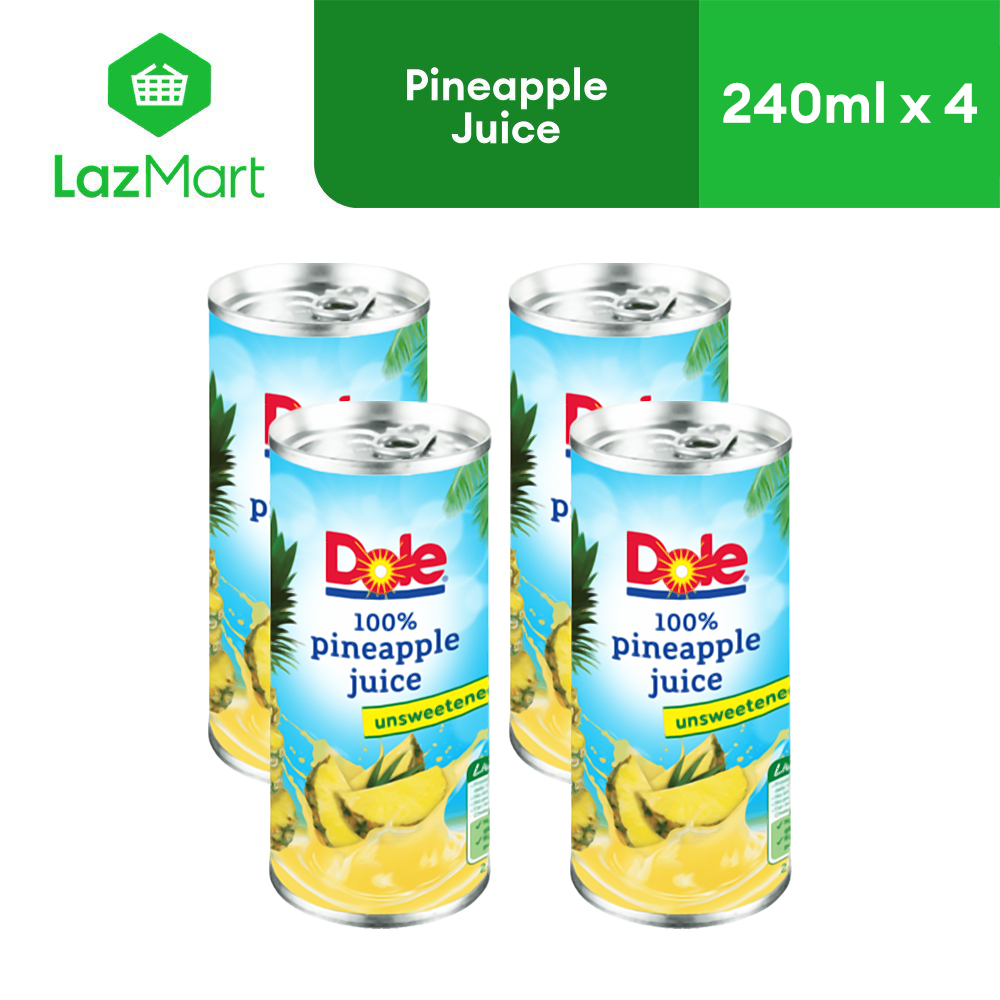 Dole 100% Pineapple Juice 240ml Buy Save 10 Bundle Lazada