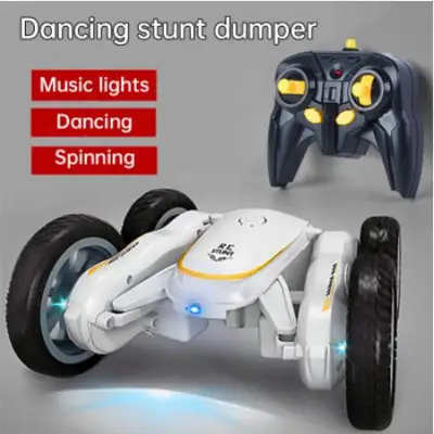 RC Cars Stunt Car Toys - Remote Control Car High Speed Toy Car for Boys, Double Sides 360° Rotating RC Race Car with Headlights, Radio Controlled Drive Car