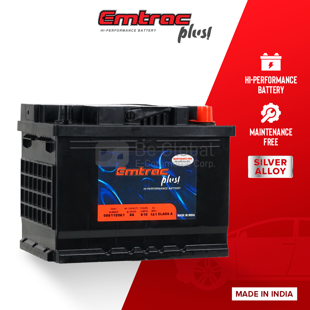 Emtrac Plus! DIN 66 Platinum Series 24 Months Warranty Automotive