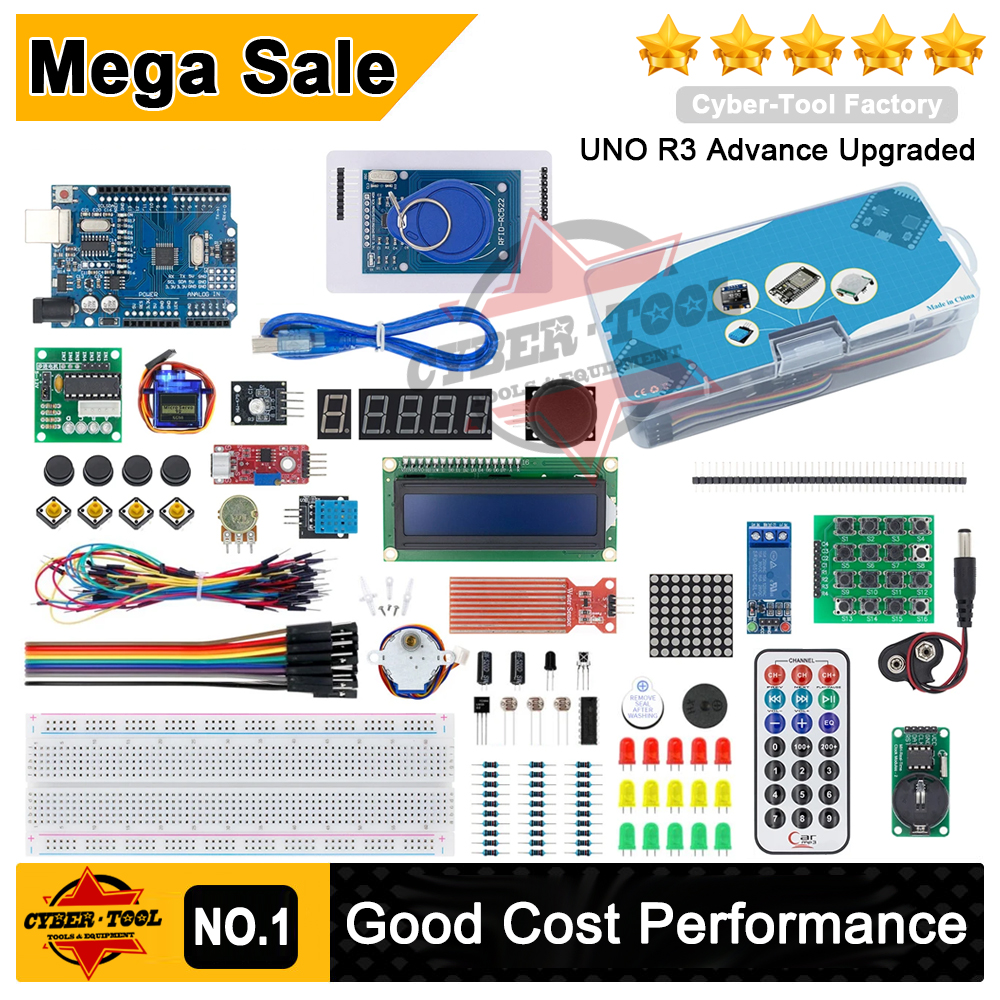 UNO R3 Advance Upgraded Starter Arduino Kit 2023 with PDF Manual Full ...