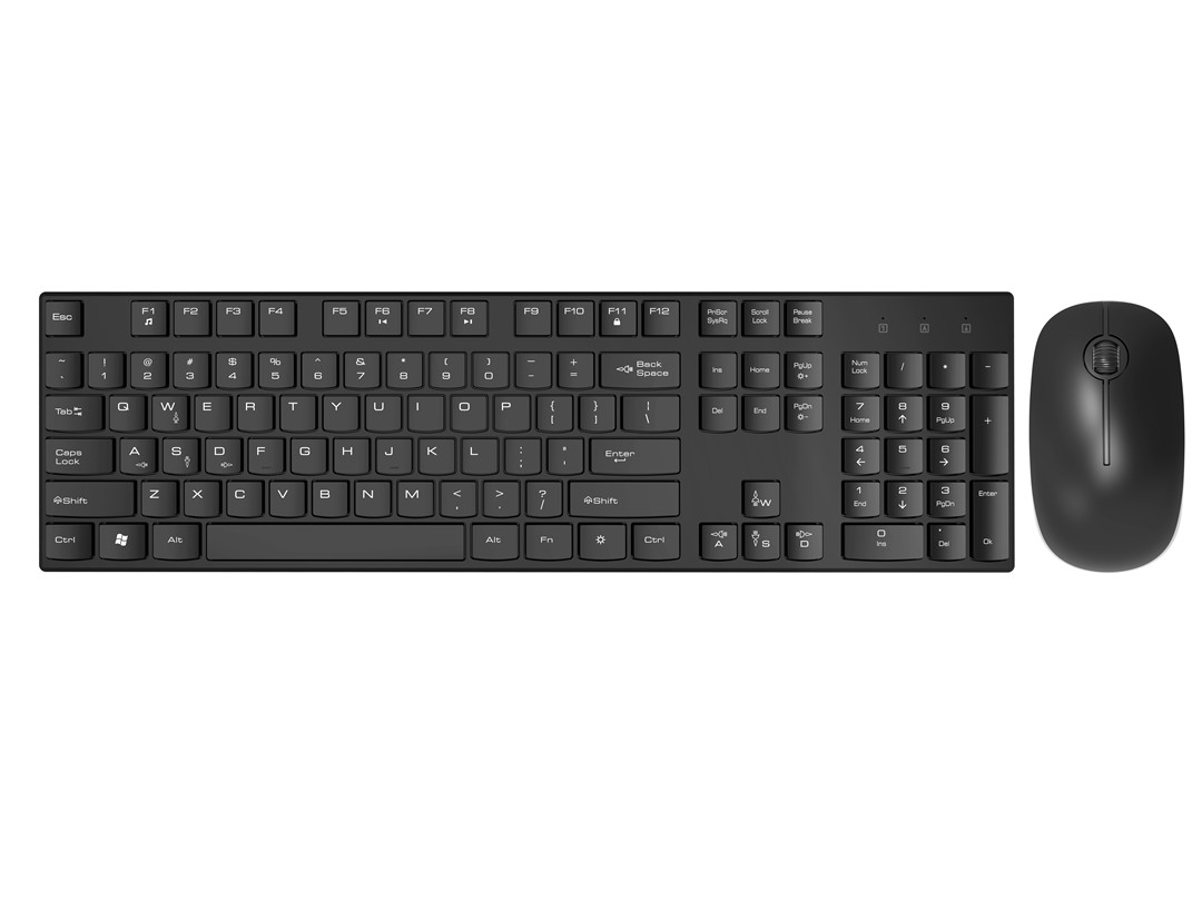 NEXFAN GK600 Slim 2.4GHz Wireless Keyboard And Mouse Set With USB ...