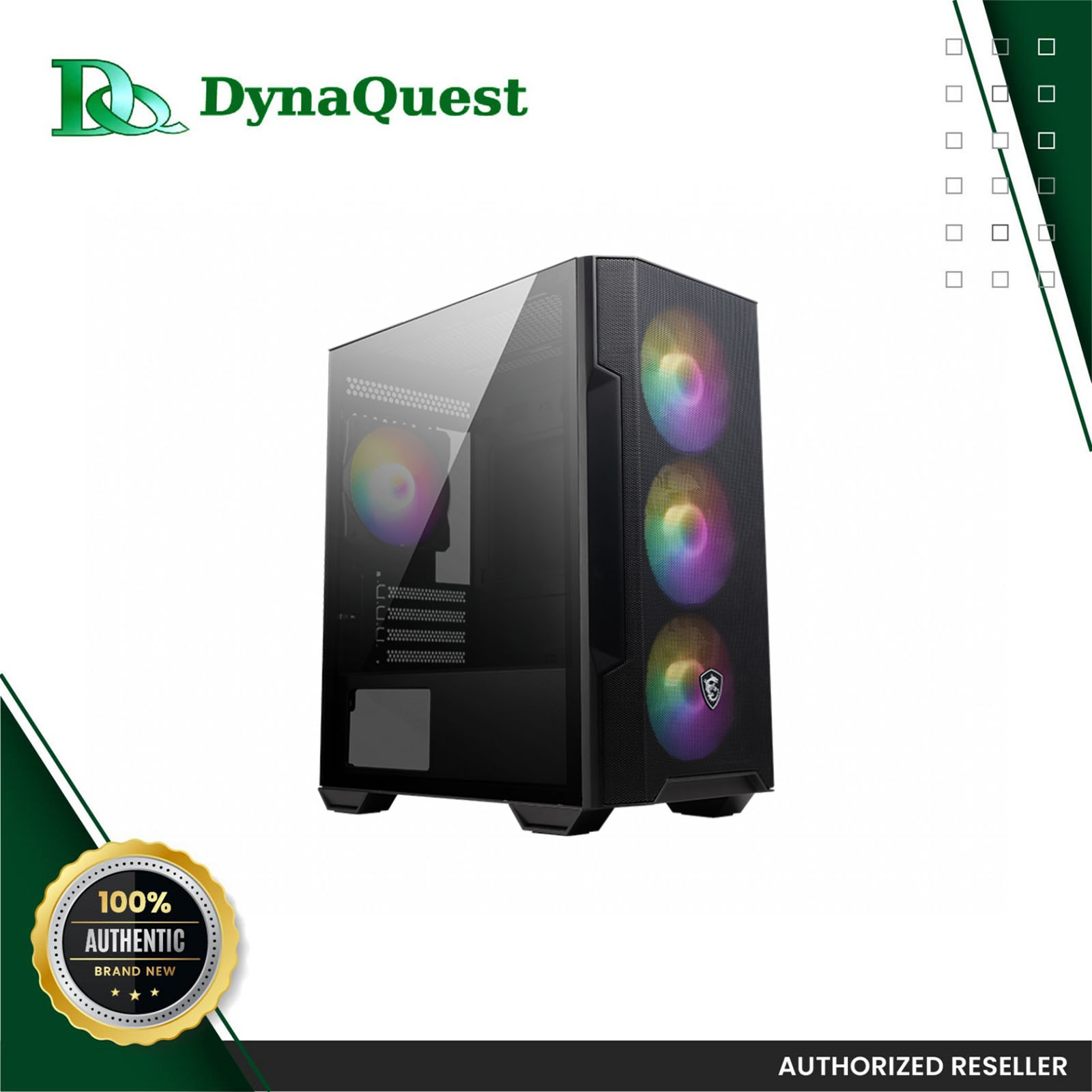 MSI MAG FORGE M100R PC Case - Micro ATX Tower / Tempered Glass Window ...