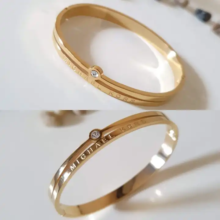 michael kors logo bangle