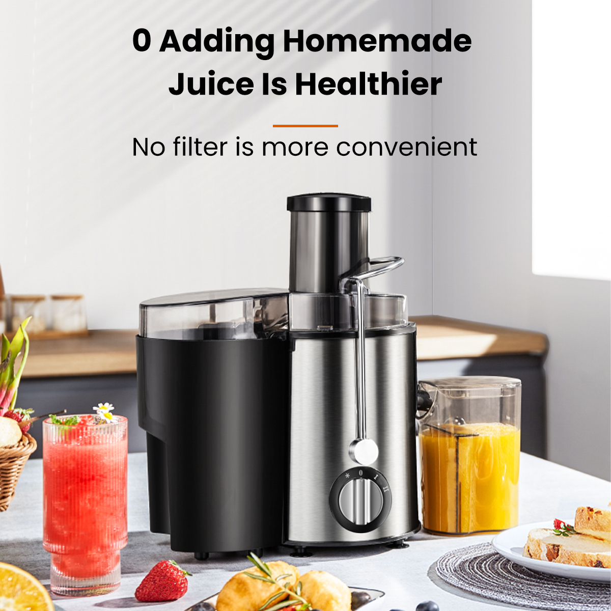 Electric Juicer Multifunctional Home Vegetable and Fruit Juicer 4 in 1
