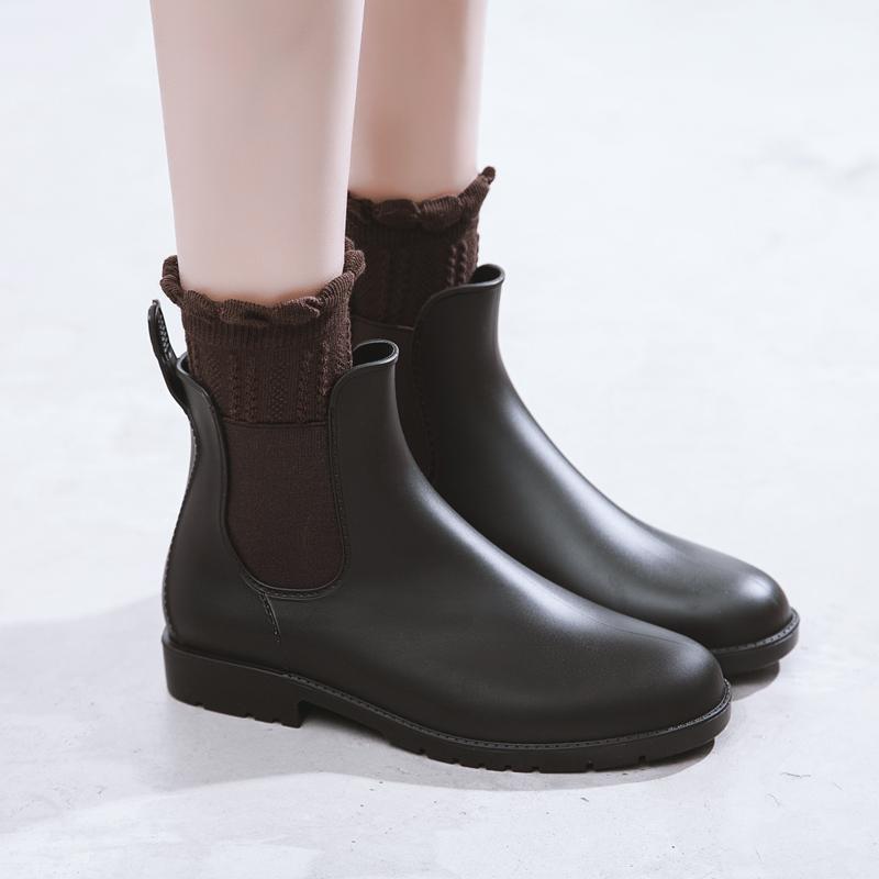 low rain boots