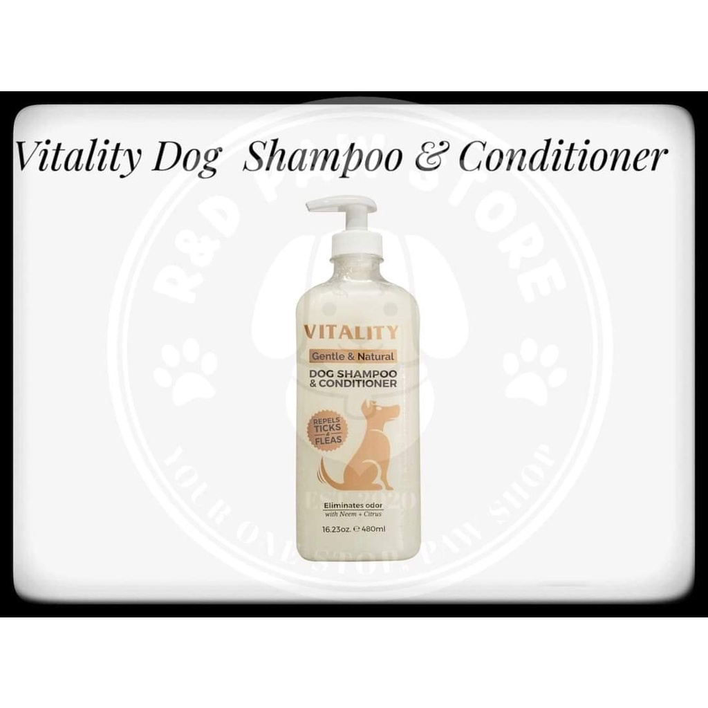 Vitality Dog Shampoo & Conditioner 480ML Lazada PH