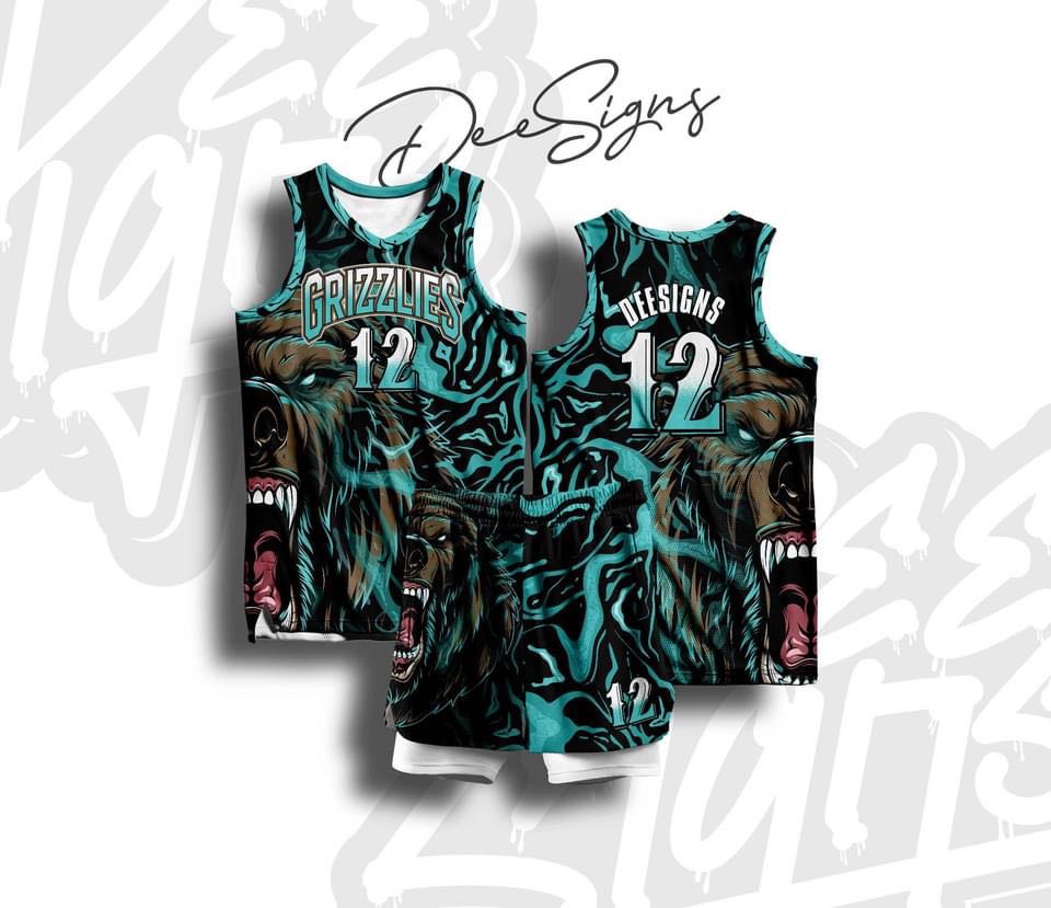 Best Seller Grizzlies Basketball Jersey Design