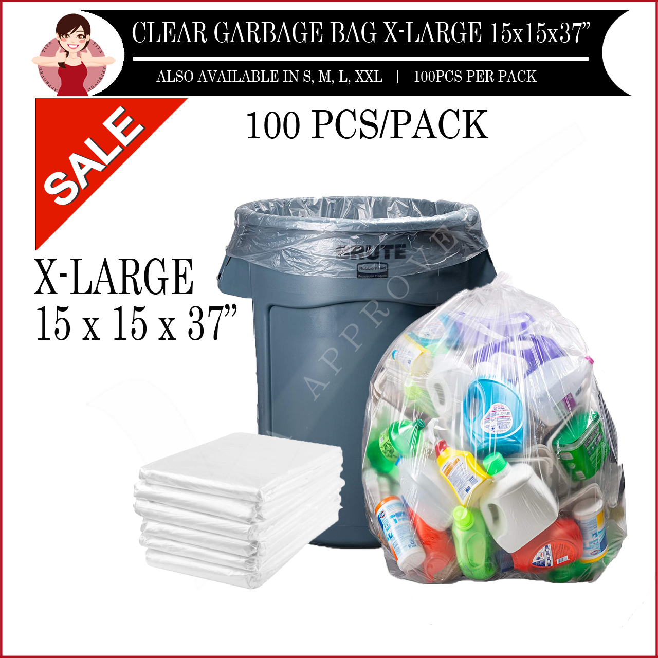 Clear Trash 96 Gallon Trash Can Bags Garbage Bag Manufacturers In Uae  User-friendly Garbage Bag Price