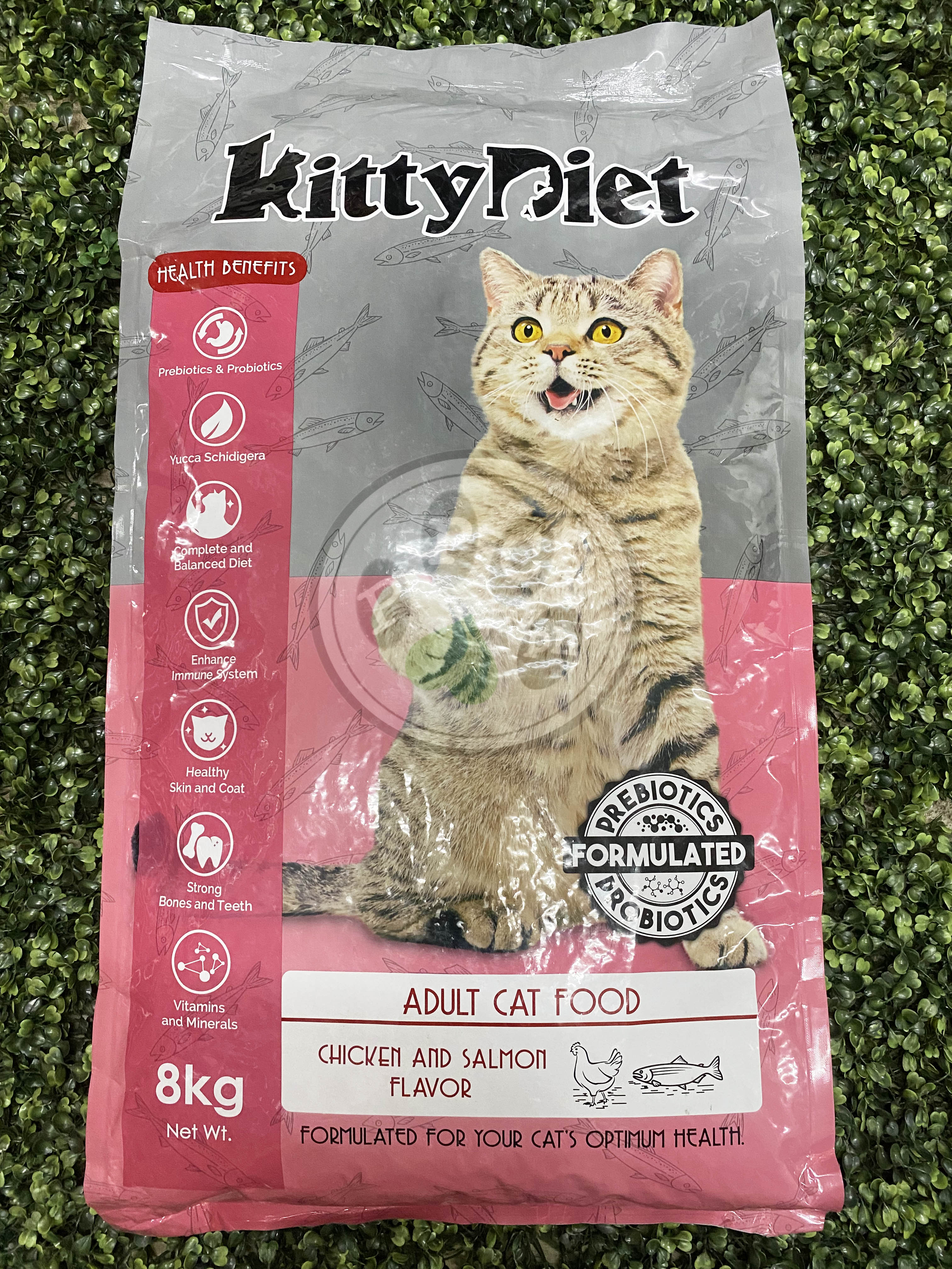 Kitty Diet Adult Cat Food Chicken and Salmon Flavor 8kgs Lazada PH