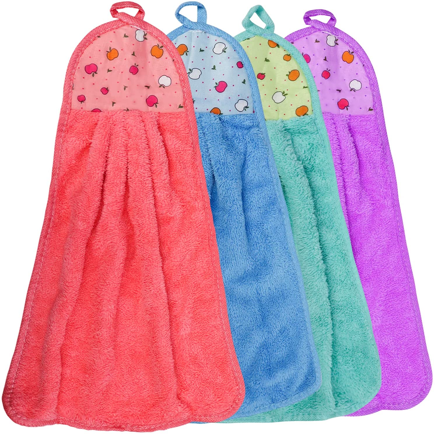 cute-cat-hand-towel-coral-velvet-square-home-kitchen-bathroom-children