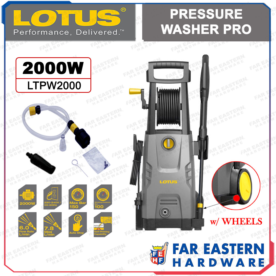 LOTUS Pressure Washer PRO 2000W Self Priming LTPW2000 LTPW Lazada PH