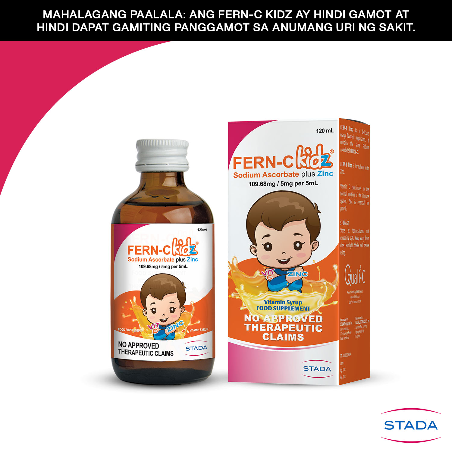 FernC Kidz 120ml NonAcidic VitaminC + Zinc for Kids Lazada PH