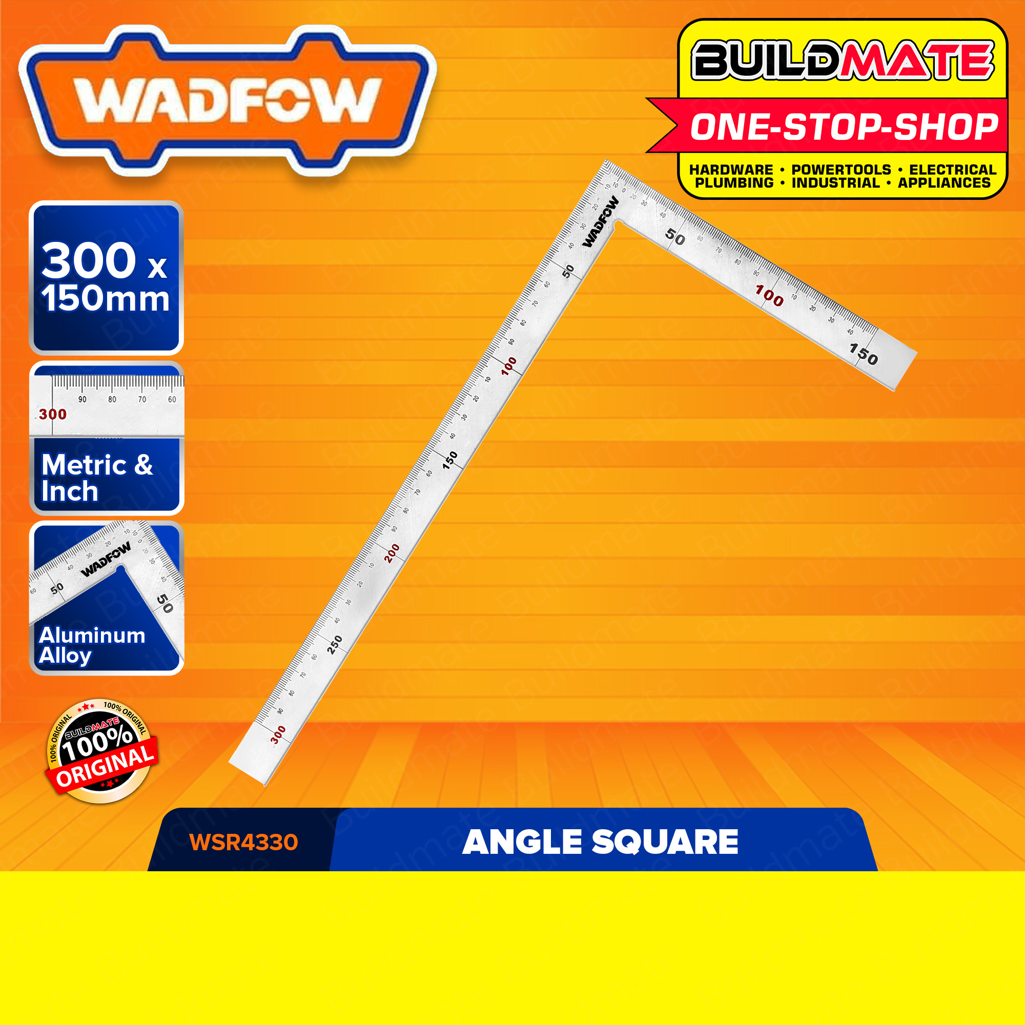WADFOW Angle Square 300mmx150mm 12