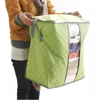 EH Clothes Bedding Set Storage Bag Bamboo Charcoal Comforter Duvet Pillows Organizer Bag