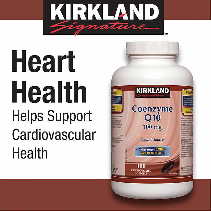 Kirkland Signature Coenzyme Q10 100mg 300 Enteric Coated Softgels | Lazada  PH