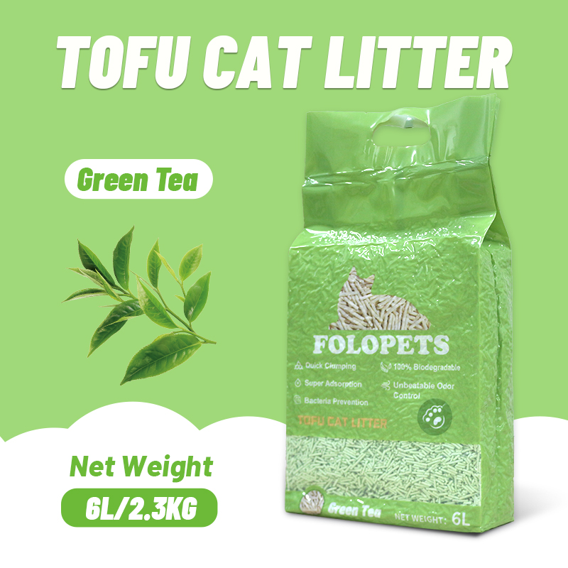 FOLOPETS Tofu Cat Litter 6L Biodegradable Fast Clumping Natural Fresh