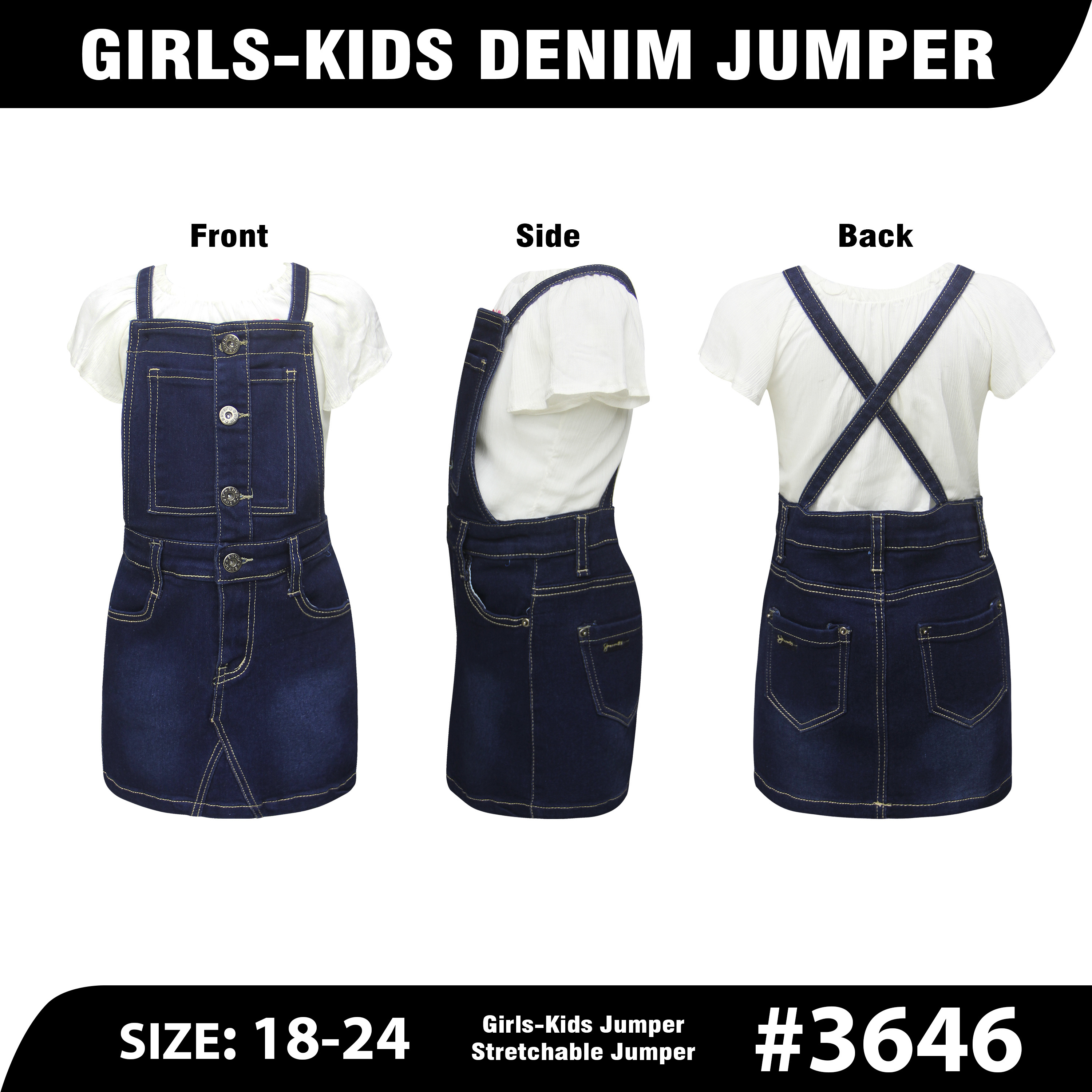 Wrangler 112328281 Kids Denim Ruffle Skirtall Leah – J.C. Western® Wear