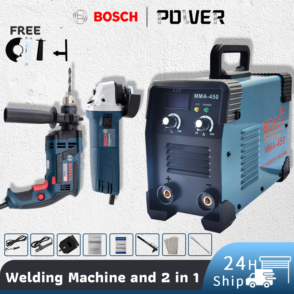 BOSCH MMA 450 Portable IGBT Inverter Welding Machine 2in1 Electric