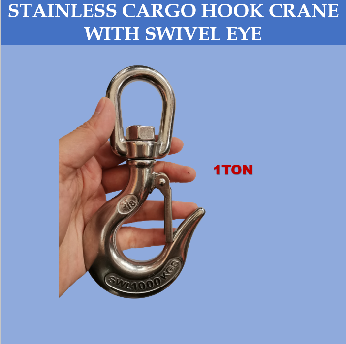 Twin Supply Stainless Cargo Hook Crane w/ Swivel Eye | Lazada PH