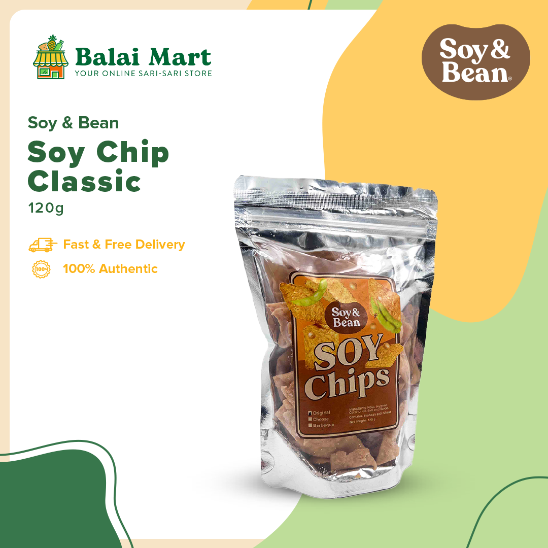 Soy & Bean Soy Chips Classic 120g [PlantBased, Chips] Lazada PH