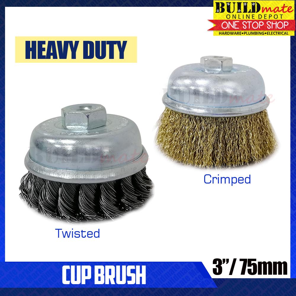 OMEGA Heavy Duty Cup Brush 3 1.25mm TWISTED / CRIMPED wire Lazada PH