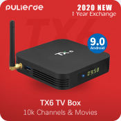 TX6 4GB 64GB Android 9 TV Box with 6K Resolution