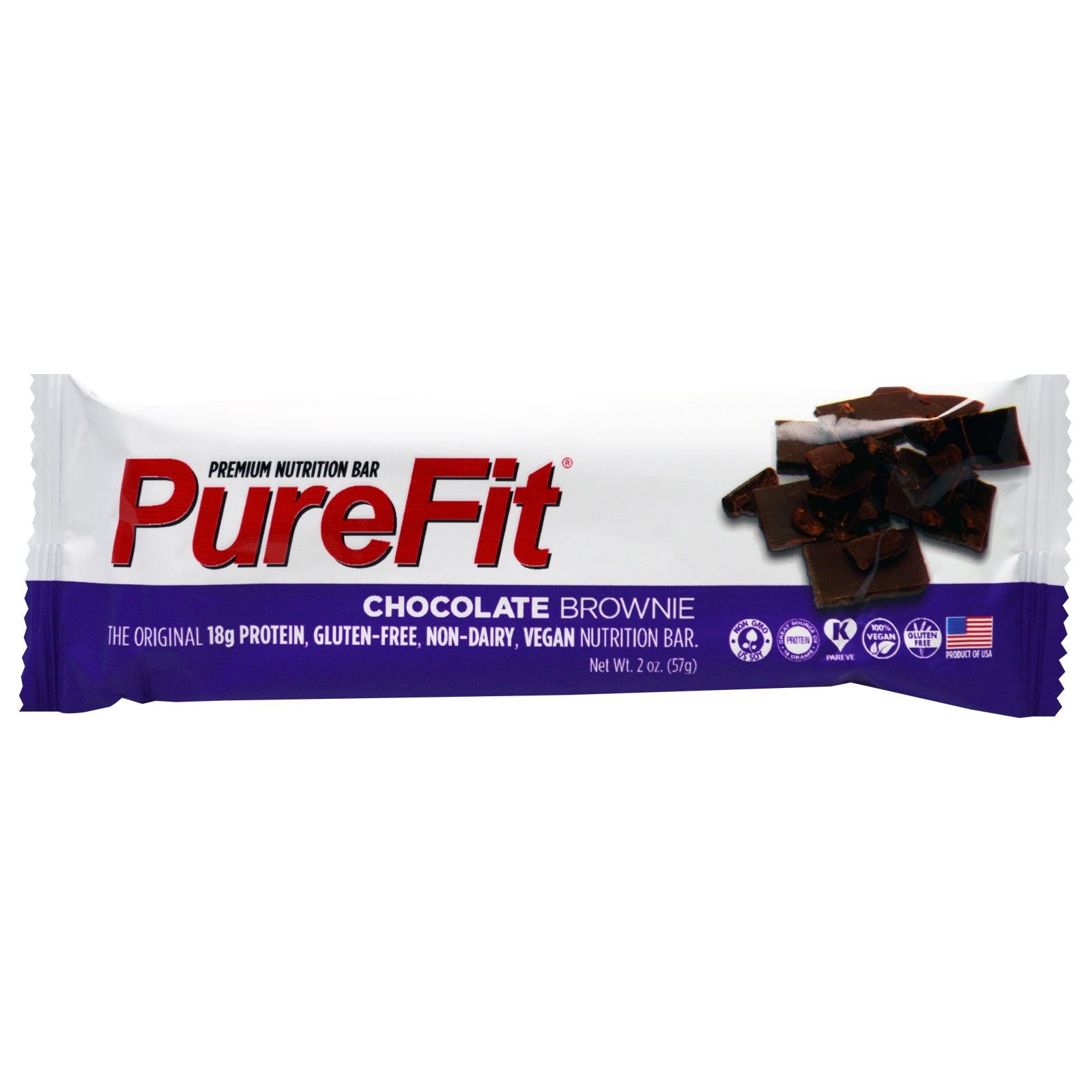 PureFit Nutrition Bars - High Protein Gluten-Free Vegan Nutrition Bars