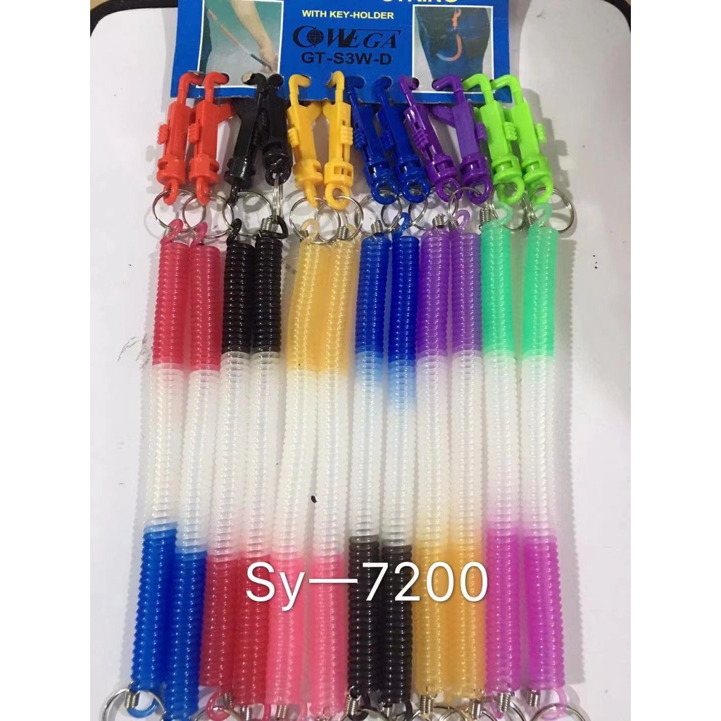 spiral string with key holder/spiral keychin 12pcs Lazada PH