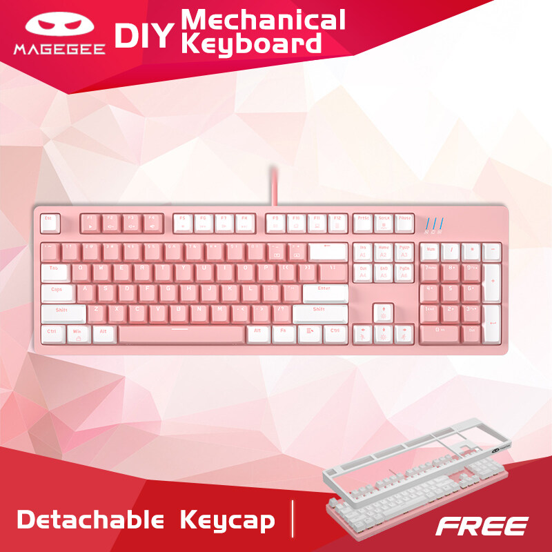 MageGee Mechanical Gaming Keyboard Detachable Keycap Keyboard Gaming ...