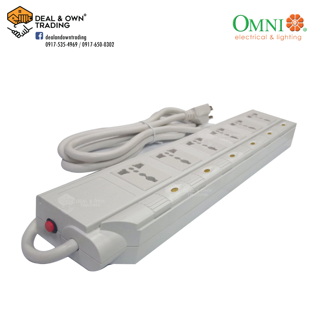 Omni Wed 360 Pk Extension Cord Set W Individual Switches 6 Gang 1 Meter Cord Length 2 500w 10a 250v Lazada Ph