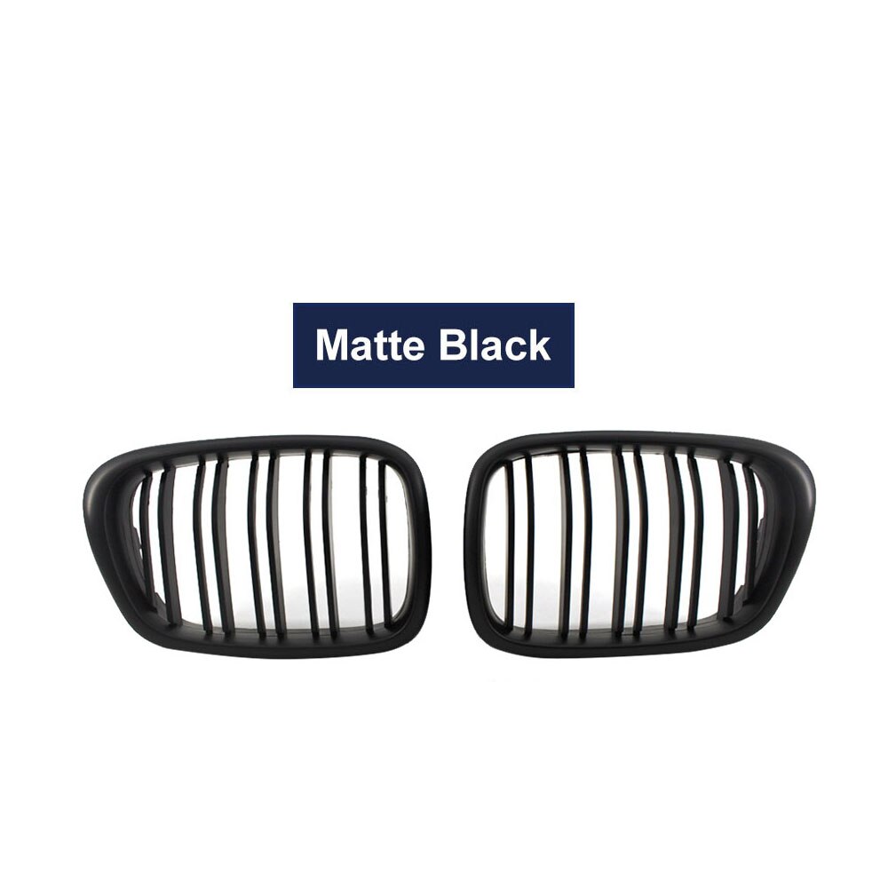 Car Front Bumper Kidney Grille Dual Slat Line For BMW E39 5 Series 525