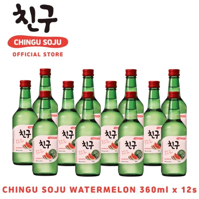 Chingu Soju Watermelon 360ml 12 Bottles