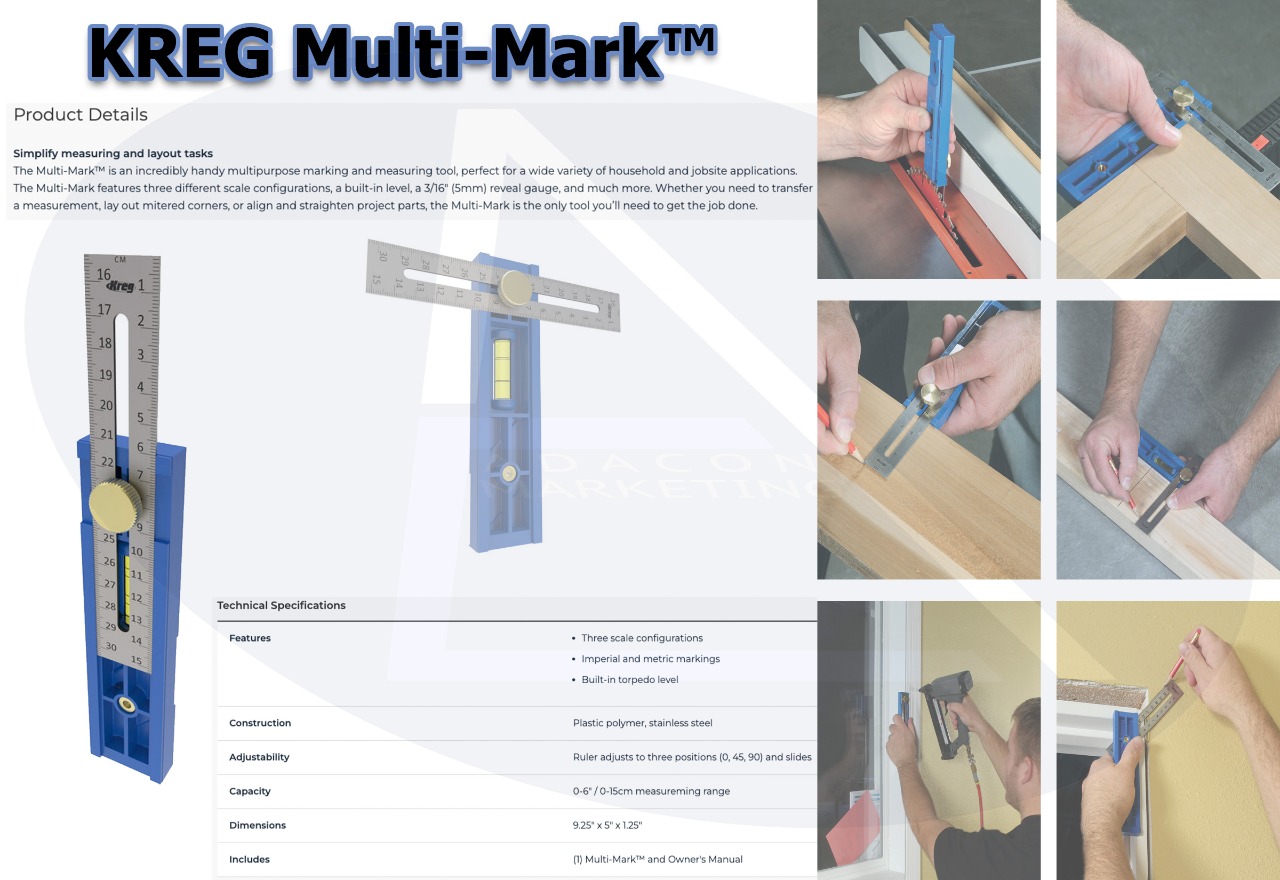 Kreg - Multi-Mark Marking Gauge KMA2900