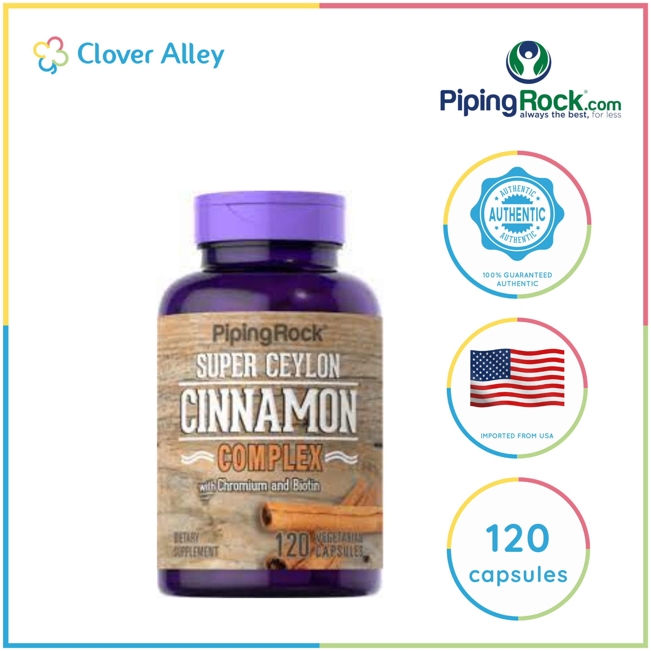 Super Cinnamon Complex w/ Chromium & Biotin, 120 Quick Release Capsules