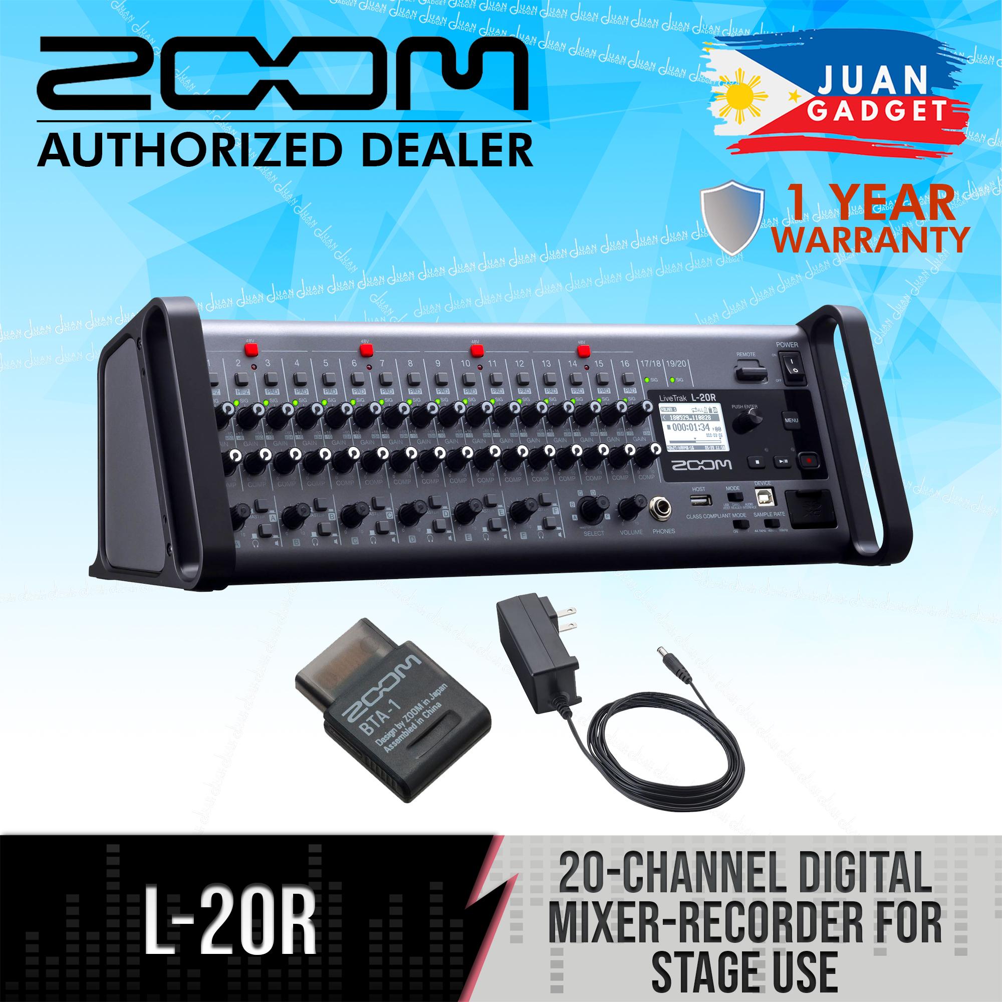 Zoom LiveTrak L-20R 20-Channel Digital Mixer-Recorder for Stage