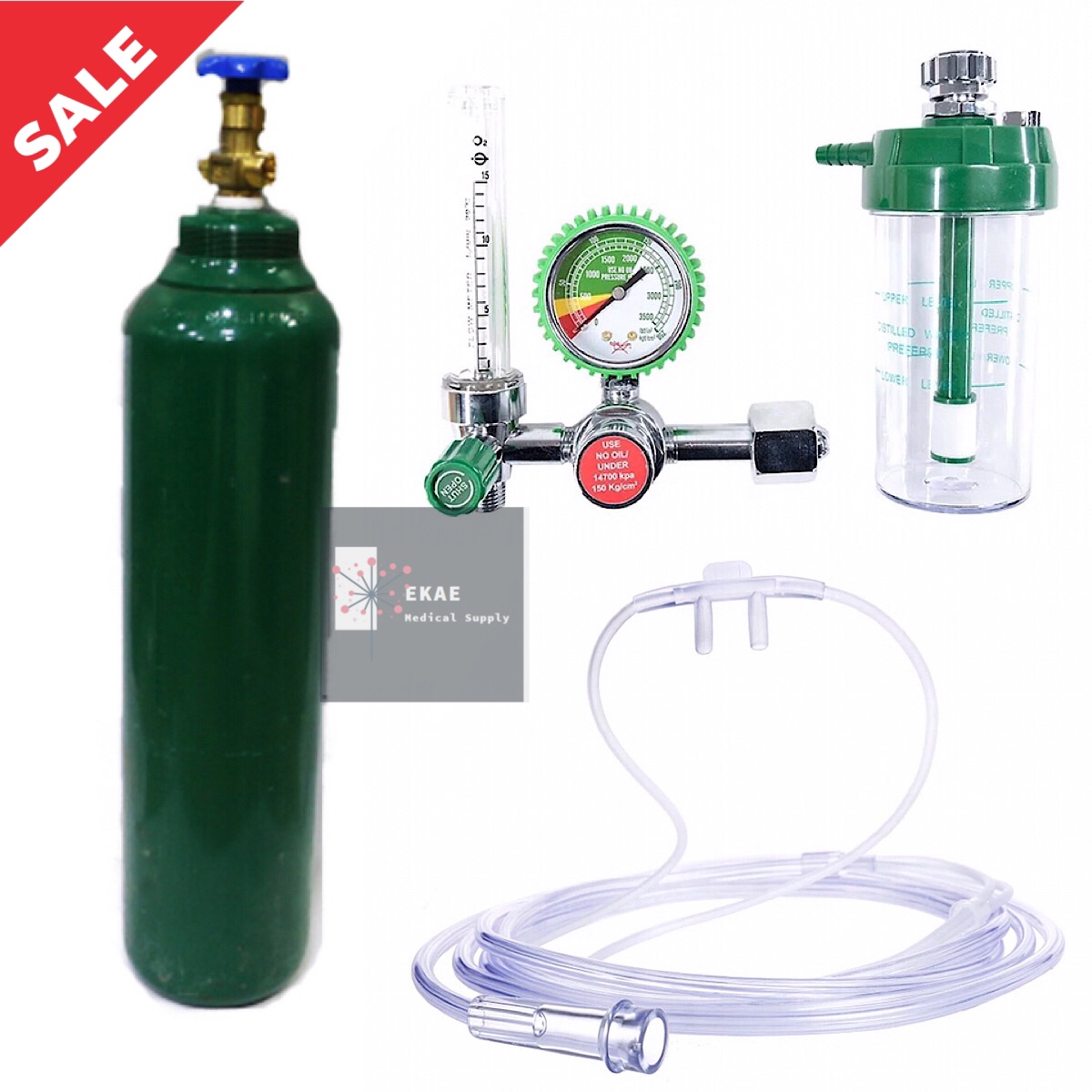 10lbs Medical Oxygen Tank With Medical Oxygen Regulator Full Content