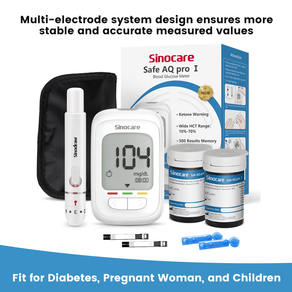 Sinocare Composite Silver Electrode Safe AQ Pro Ⅰ Blood Glucose ...