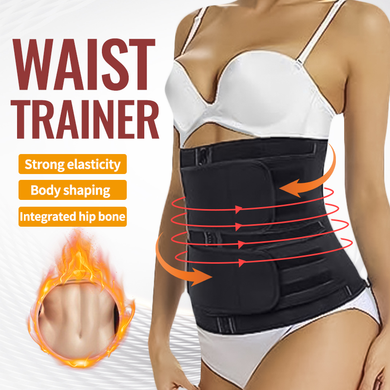 fiio fashion Waist Trainer Body Shaper Slimming Sweat Belt Waist Trimmer  for Women Belly Weight Loss Slimming Belt Tummy Trimmer with Adjustable  Strap Workout Fitness Girdle for Slimming Tummy