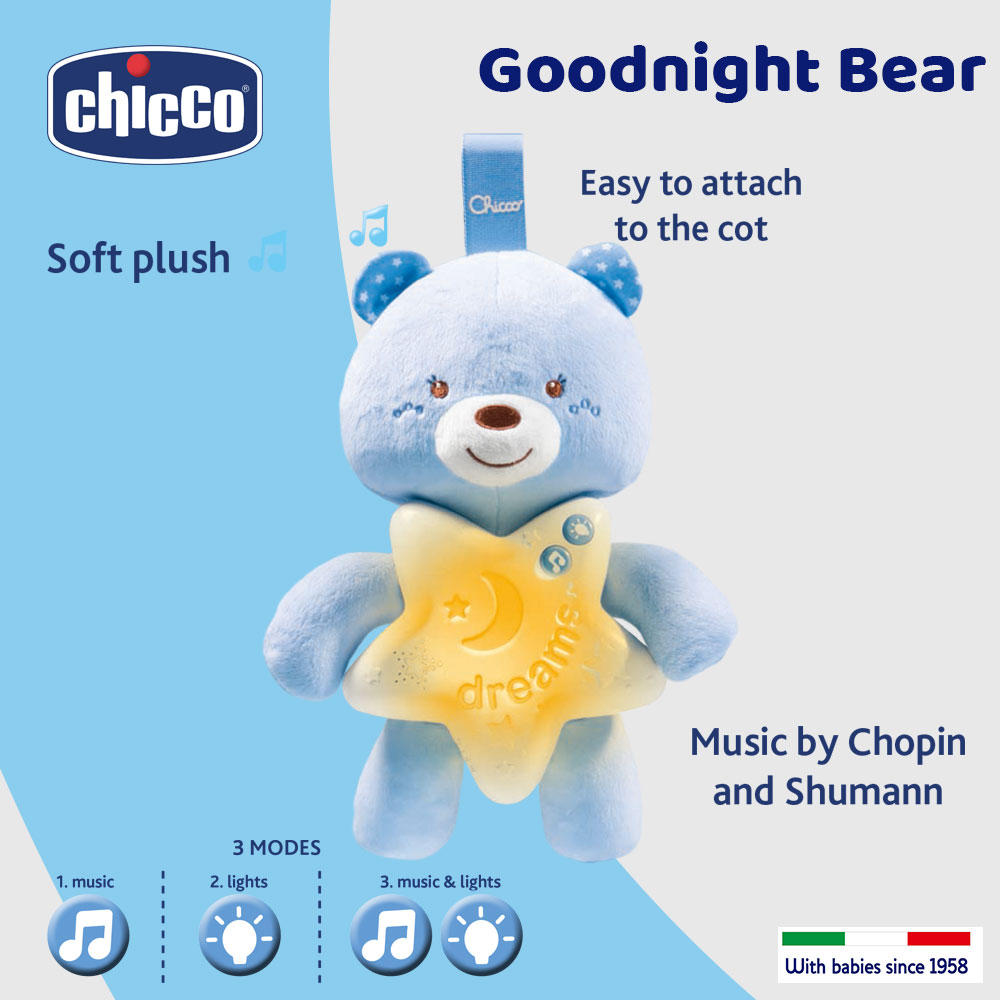 chicco teddy night light
