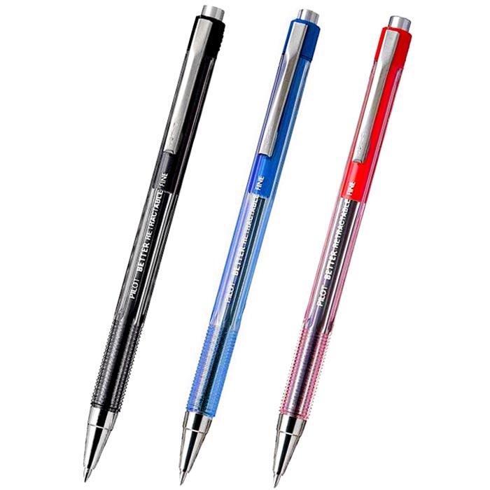 Pilot BP-S Matic - Penna A Sfera Retrattile Con Clip, Punta Fine, Colore Blu, 1 Pezzo