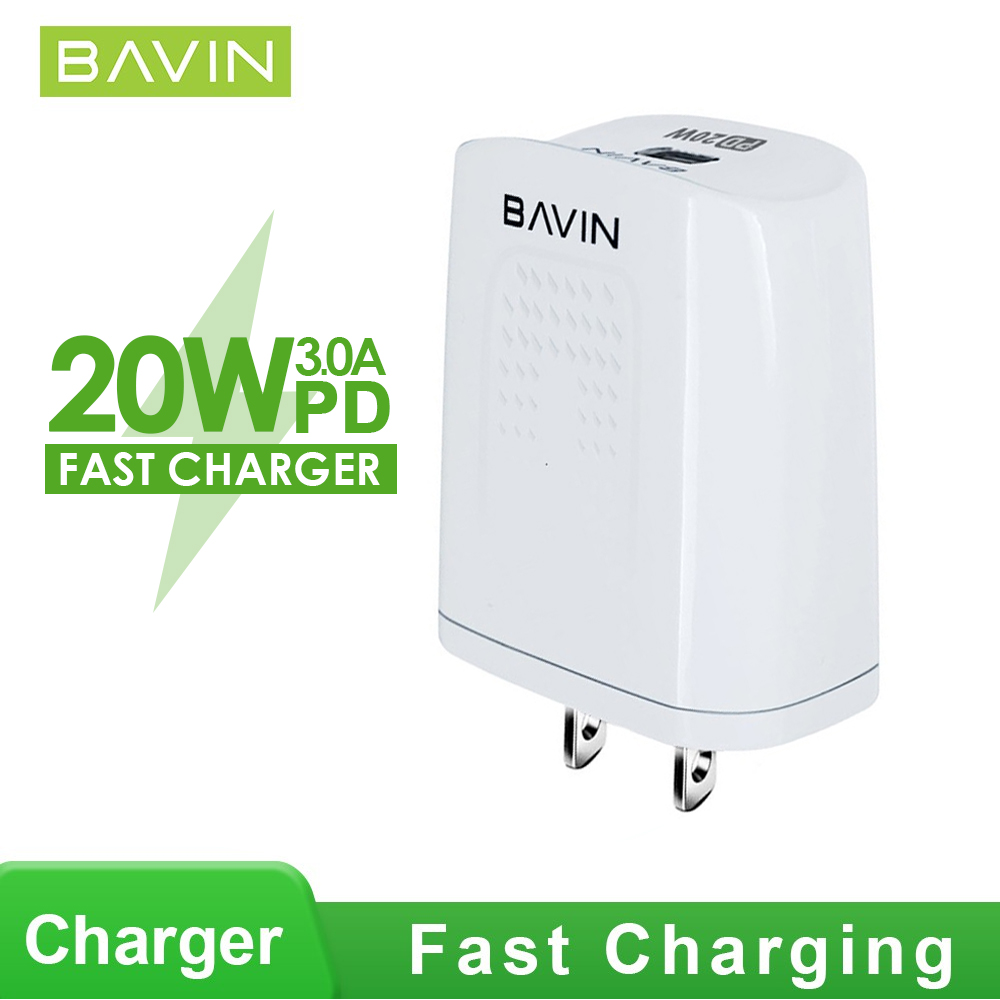 BAVIN PC337 20W PD Fast Charger Adapter Original Fast Charger TypeC