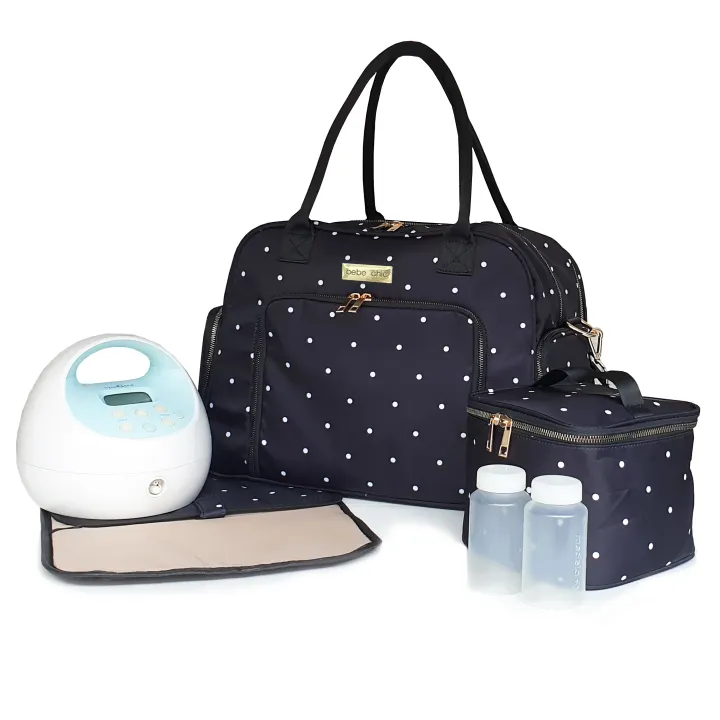 Bebe Chic Stardust Deluxe Breast Pump Bag Polka Dots Lazada Ph