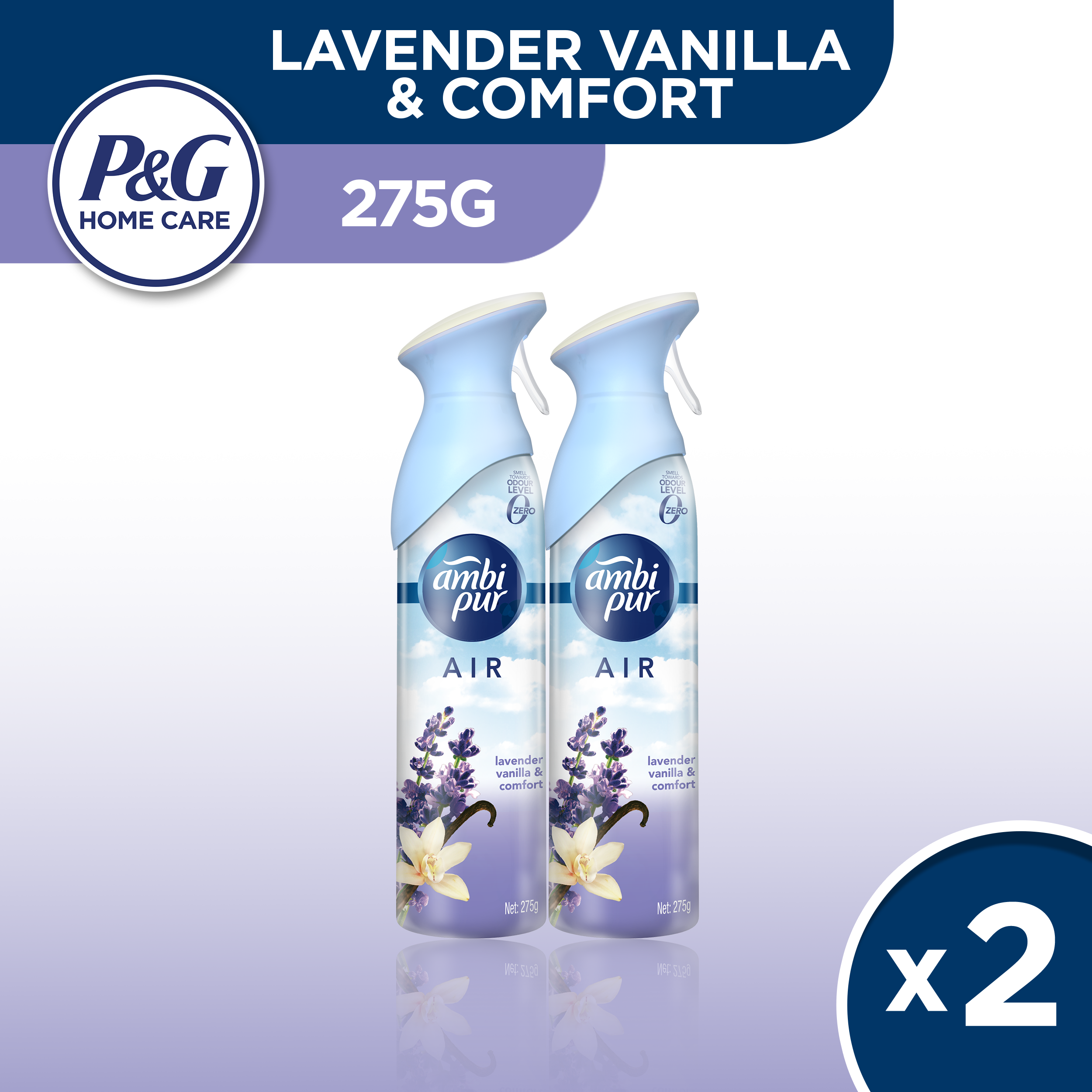 [Bundle of 2] Ambi PurAir Freshener Lavander Vanilla & Comfort Blossoms