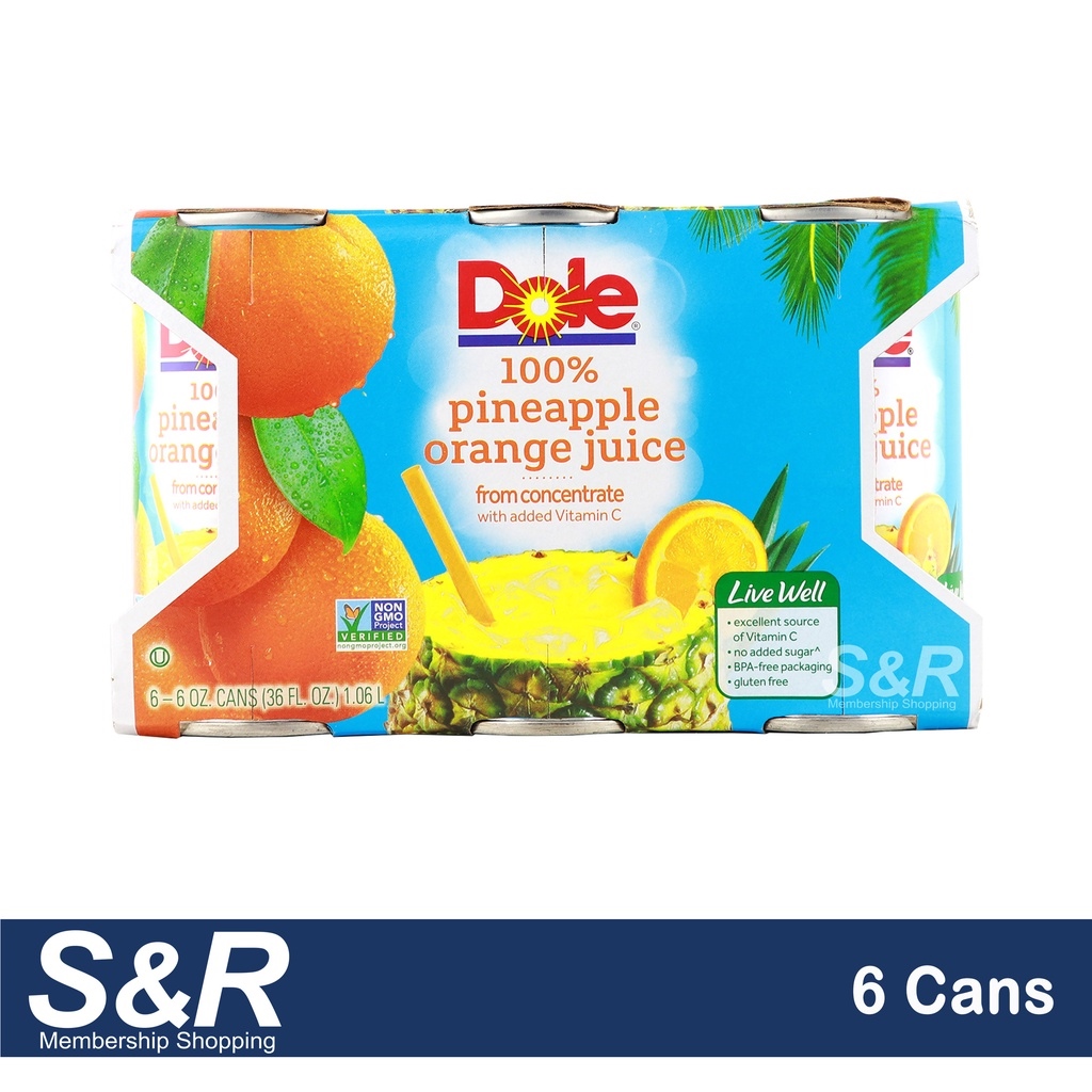 Dole Pineapple Orange Banana Juice 6 cans Lazada PH