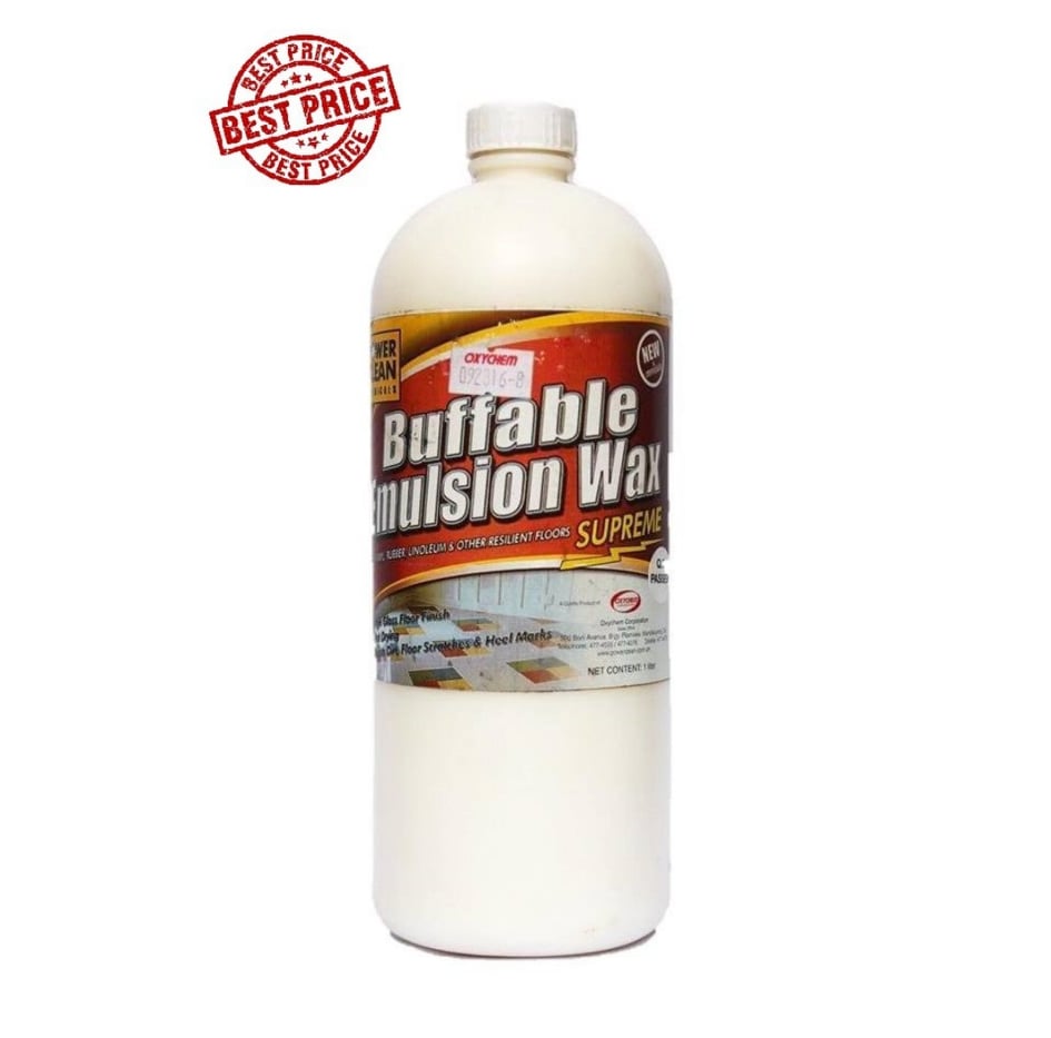 Powerclean Buffable Emulsion Wax 1 gallon / 1 liter Lazada PH