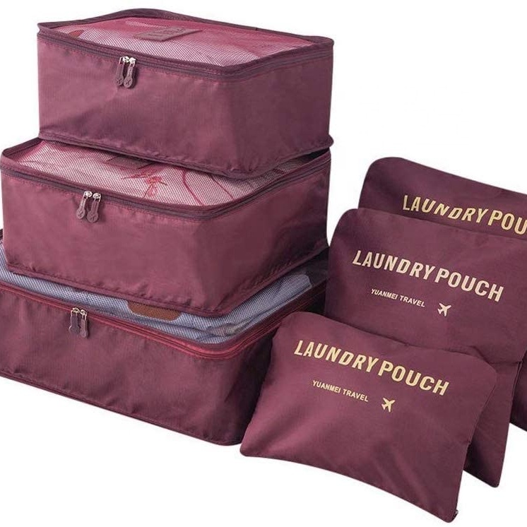 J.C 6in1 Travel Luggage Bag Organizer Set Lazada PH