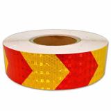 1 Roll 165 ft. Red / Yellow Arrow Stripes Safety Reflective Reflector ...