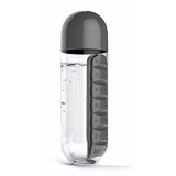 2 n 1 Water Bottle and Pill Organizer Tumbler