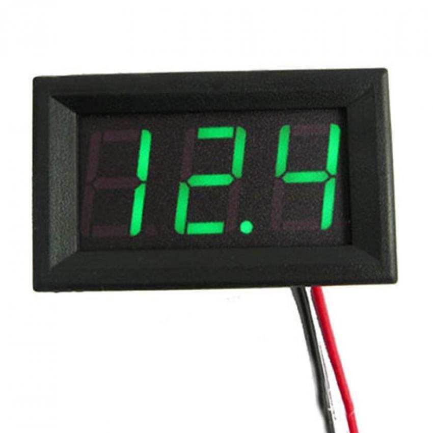 Details about   0.56" DC4.5/4.7/5~30V LED Meter 3 Wire Voltmeter Voltage Panel Red/Blue/Green