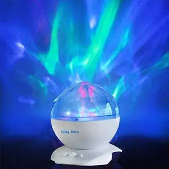Aurora Borealis Night Light Projector With Music Player Led Color Changing Projection Lamp Relaxing Sleep Soother Mood Lighting For Living Room
